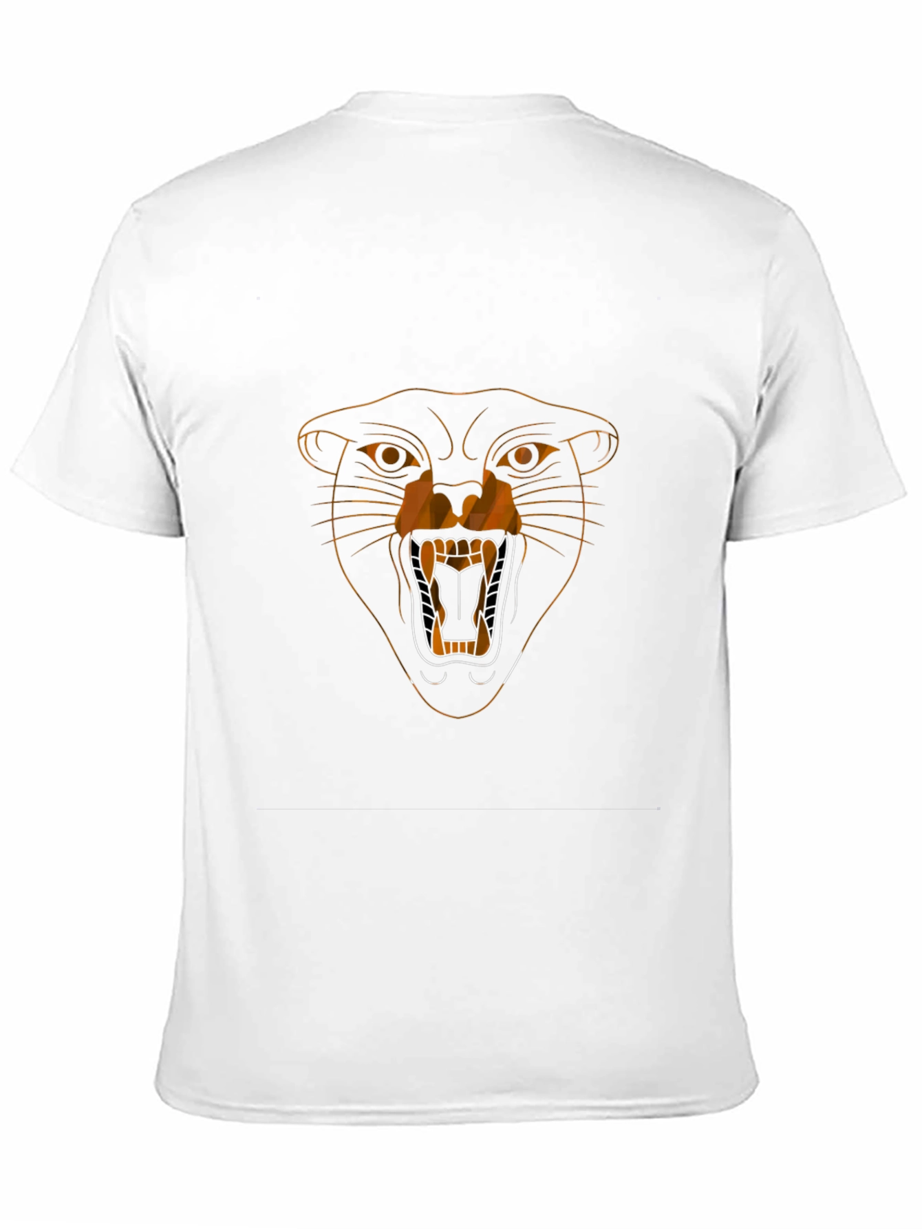 Black T-Shirt with Graphic Panther Design