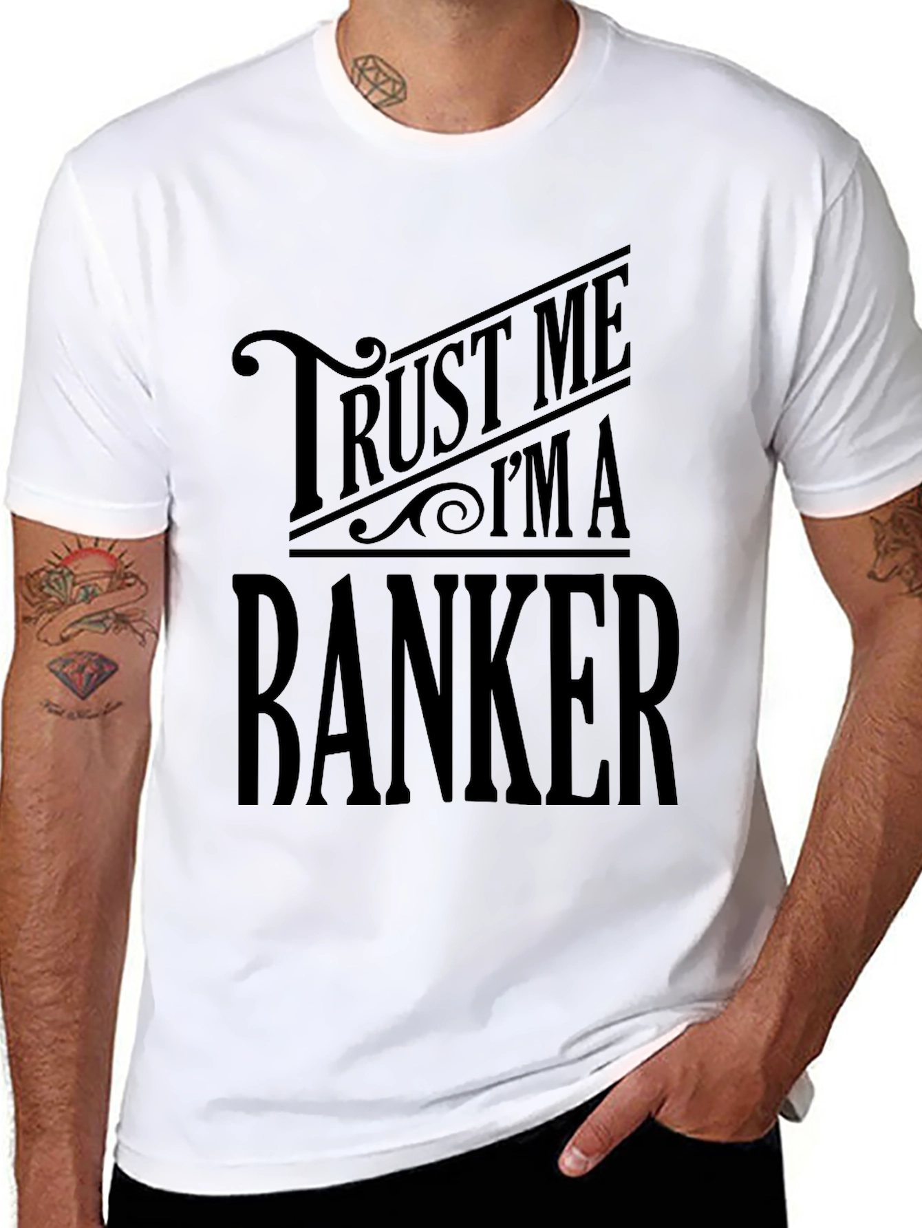 Trust Me Im A Banker Black T-Shirt