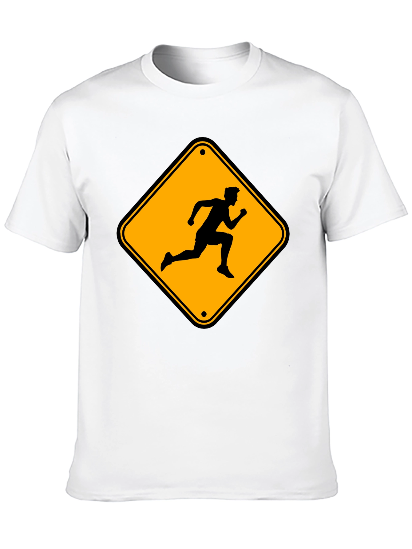 Runner Crossing Mens Black T-Shirt