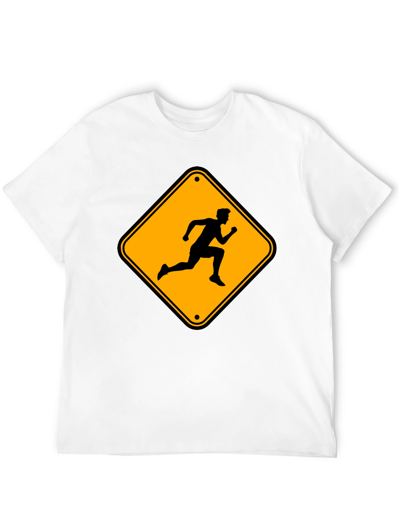 Runner Crossing Mens Black T-Shirt