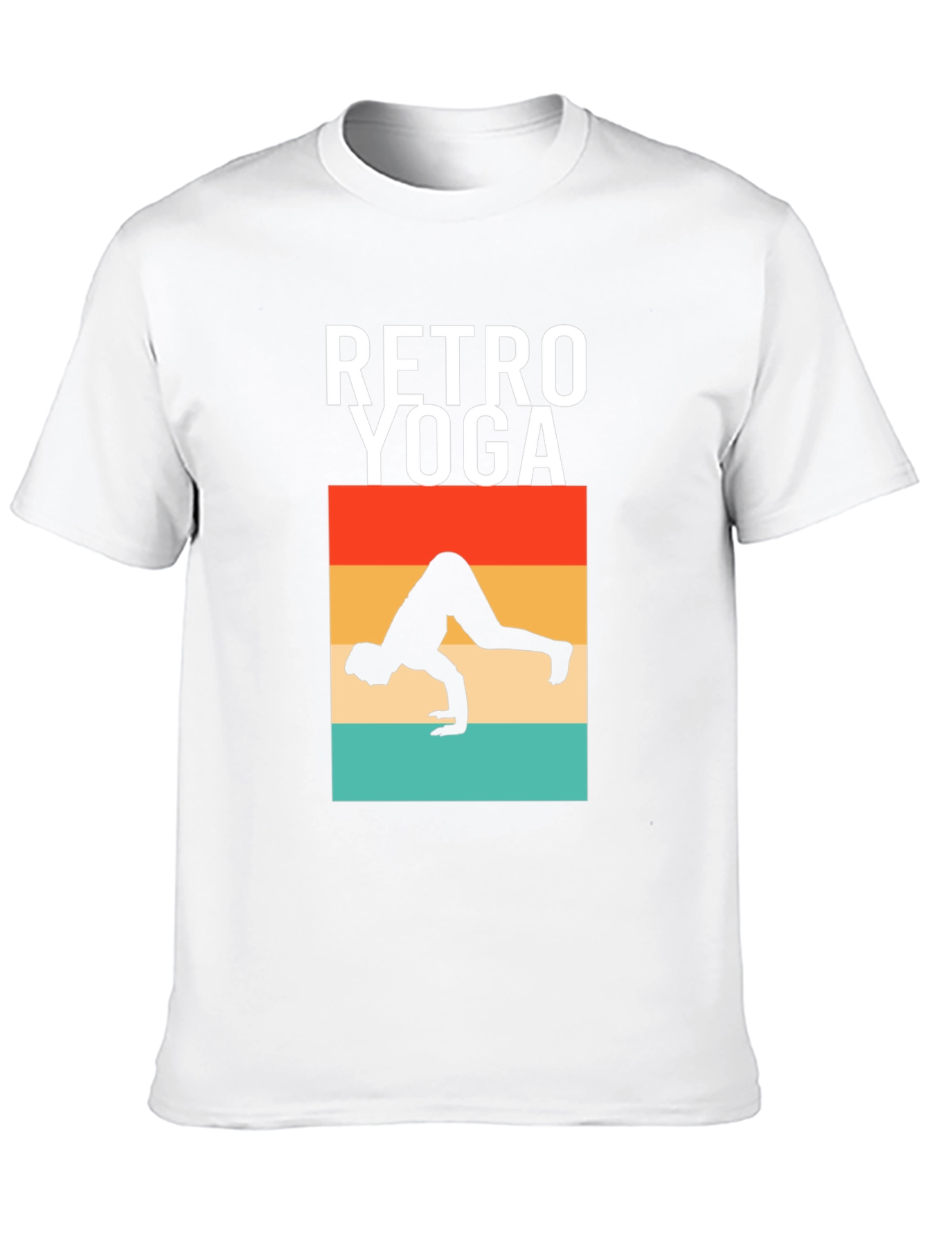 Retro Yoga Pose Graphic T-Shirt