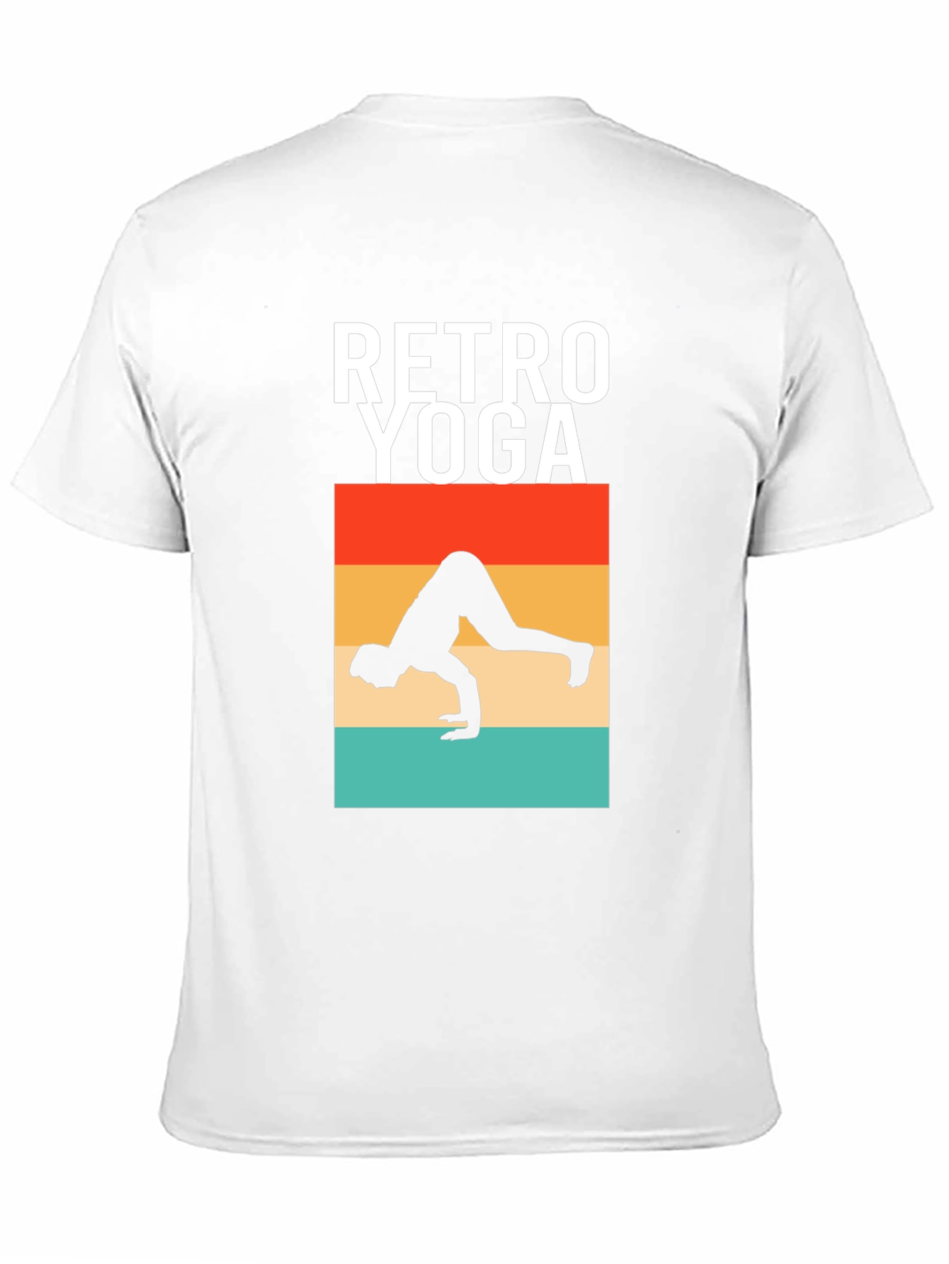 Retro Yoga Pose Graphic T-Shirt