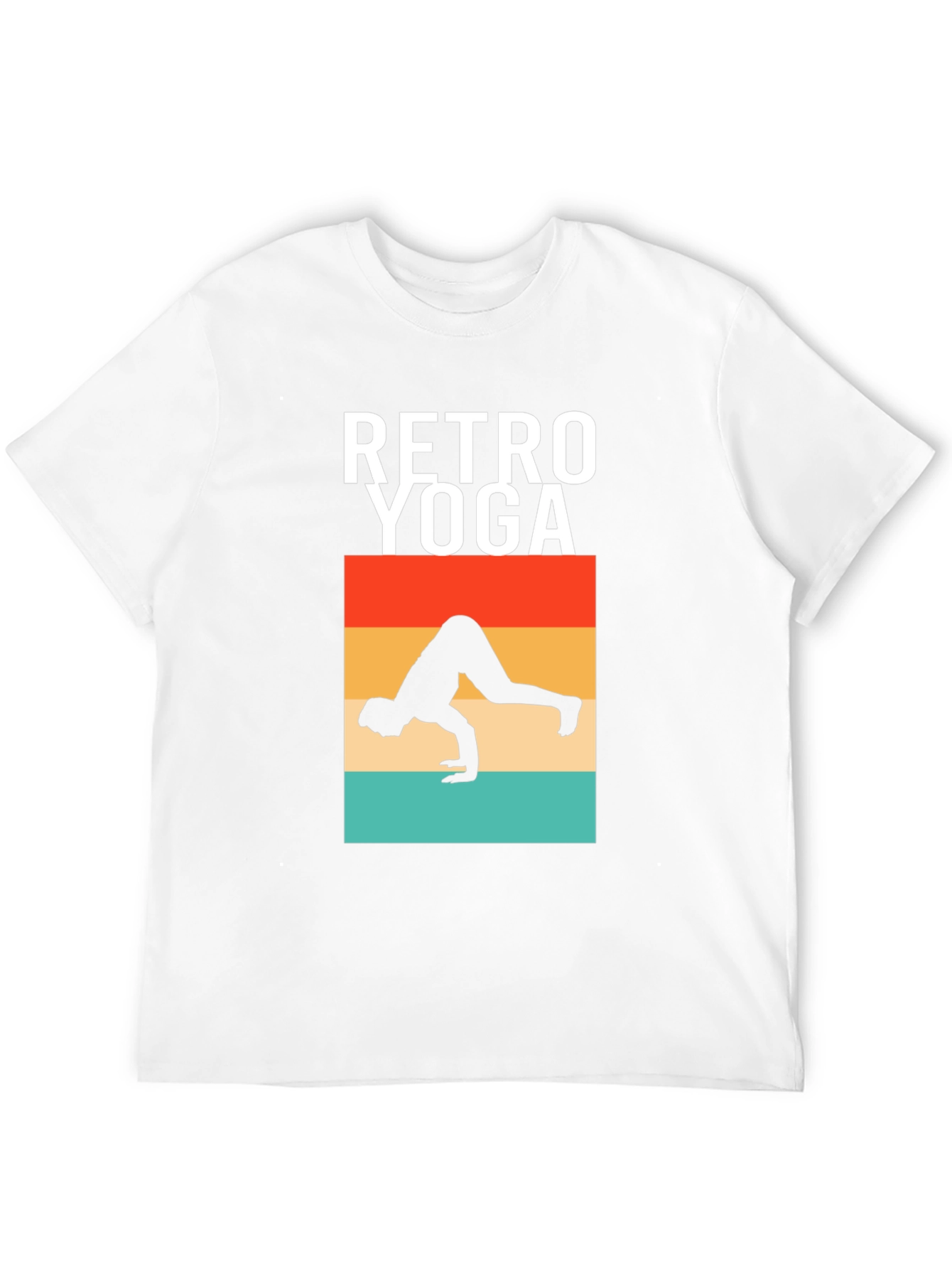 Retro Yoga Pose Graphic T-Shirt