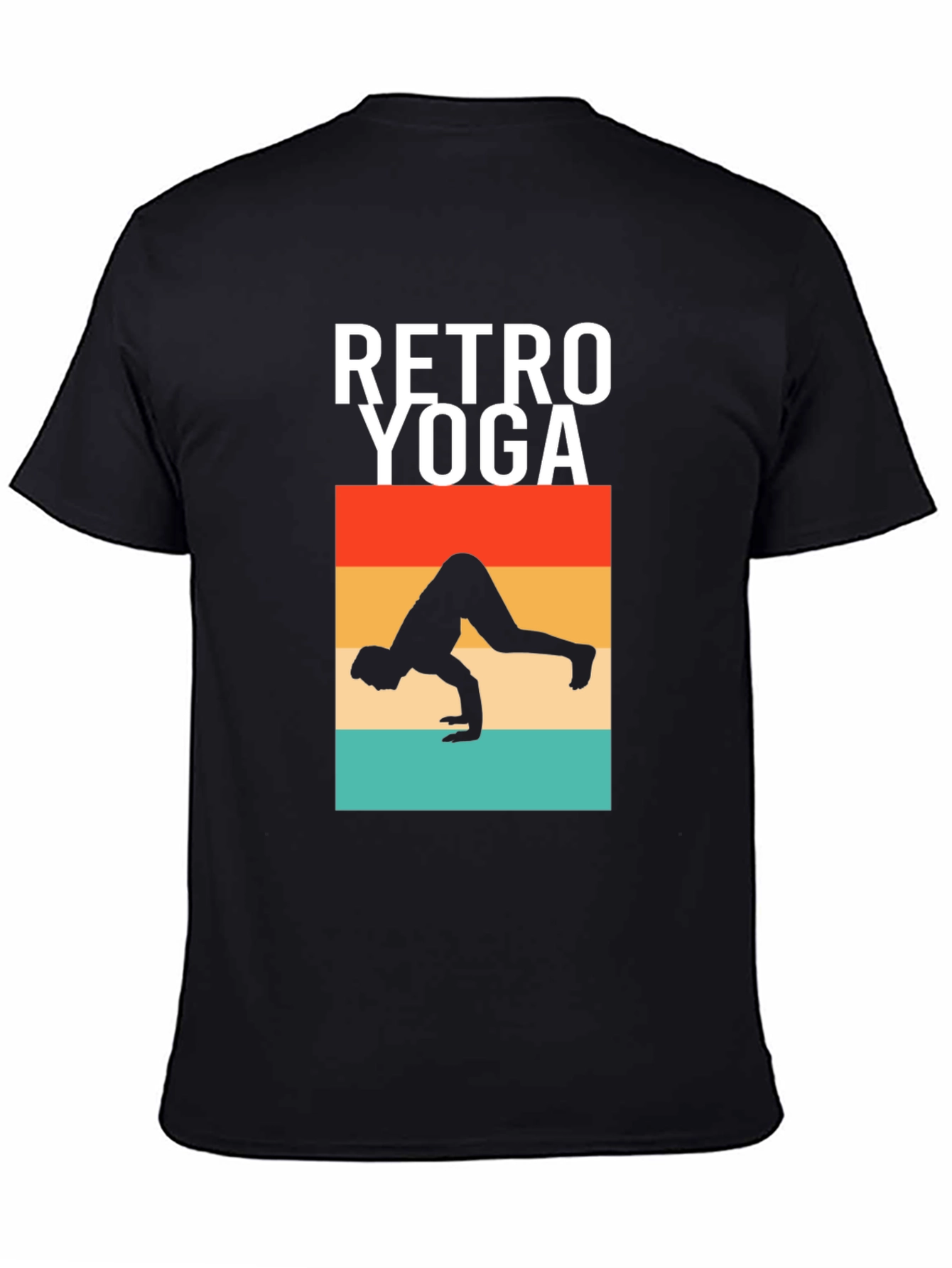 Retro Yoga Pose Graphic T-Shirt