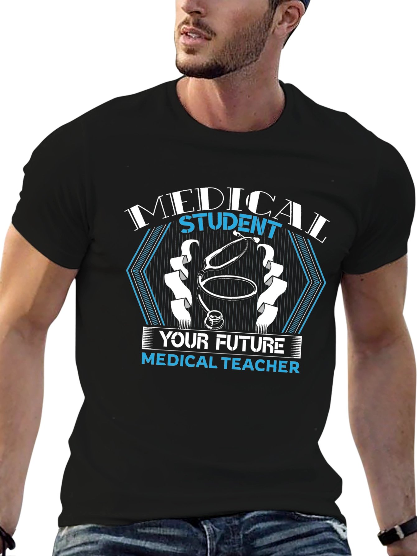 Medical Student Future Teacher Black T-Shirt