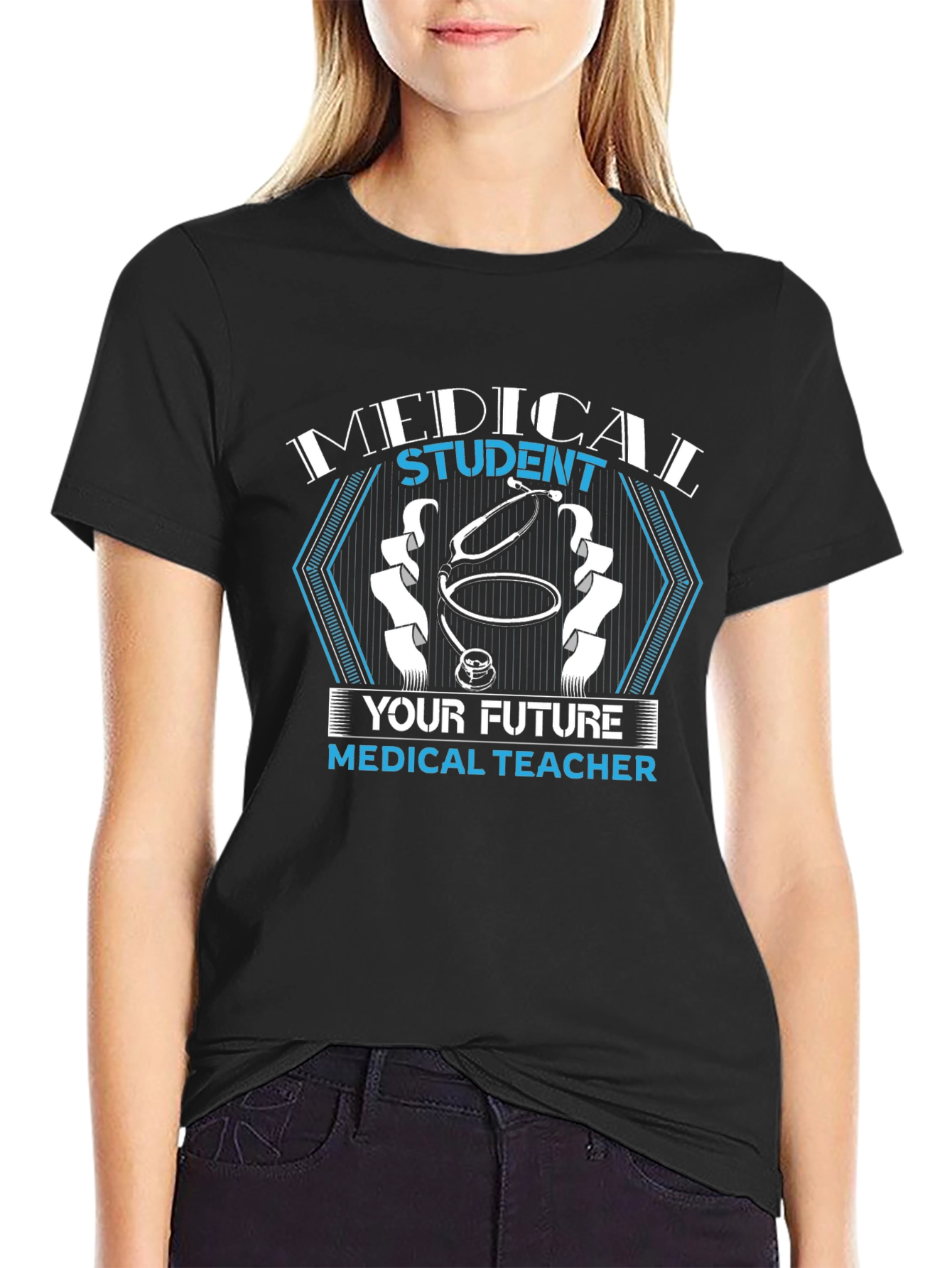 Medical Student Future Teacher Black T-Shirt
