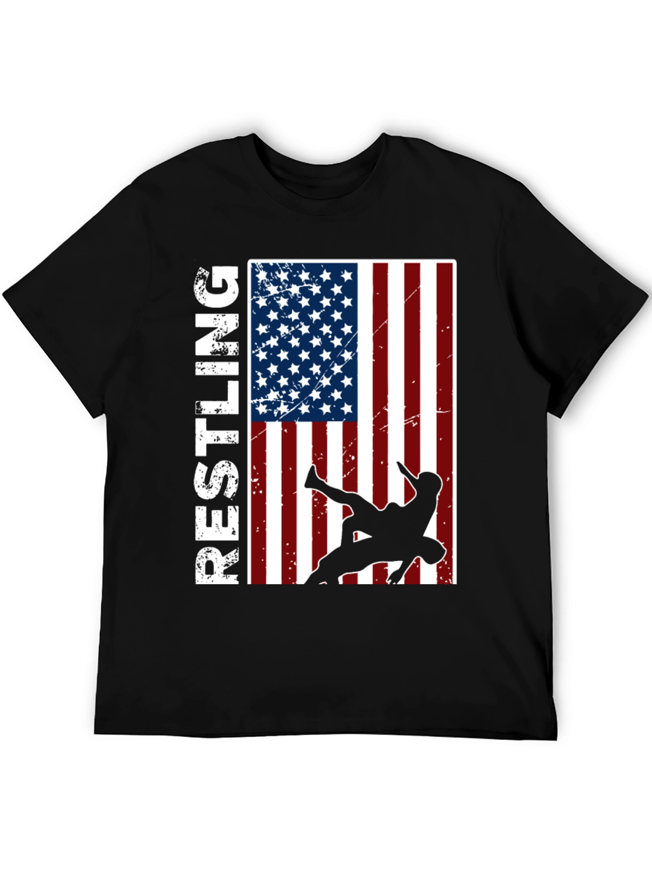 Wrestling USA Flag T-Shirt