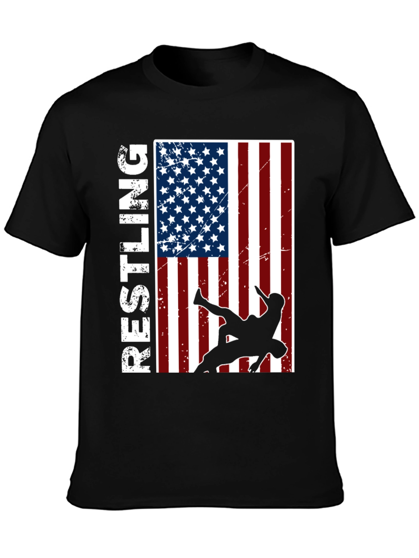 Wrestling USA Flag T-Shirt