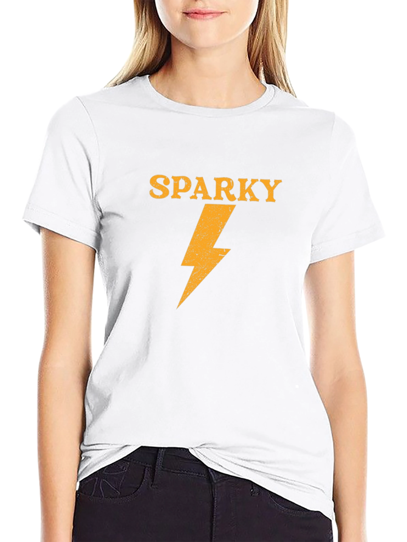 Sparky Lightning Bolt Graphic Tee - Black T-Shirt