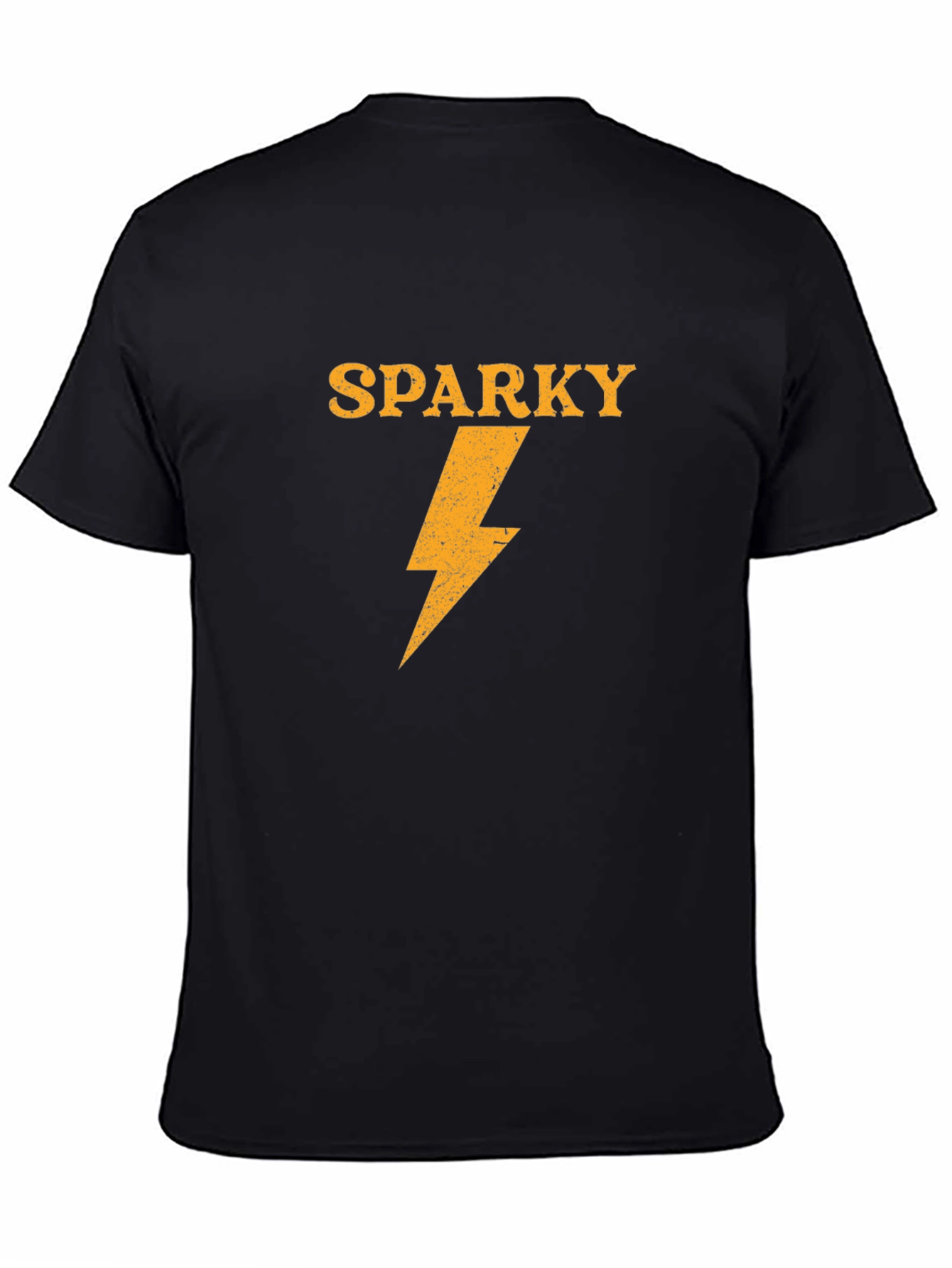 Sparky Lightning Bolt Graphic Tee - Black T-Shirt