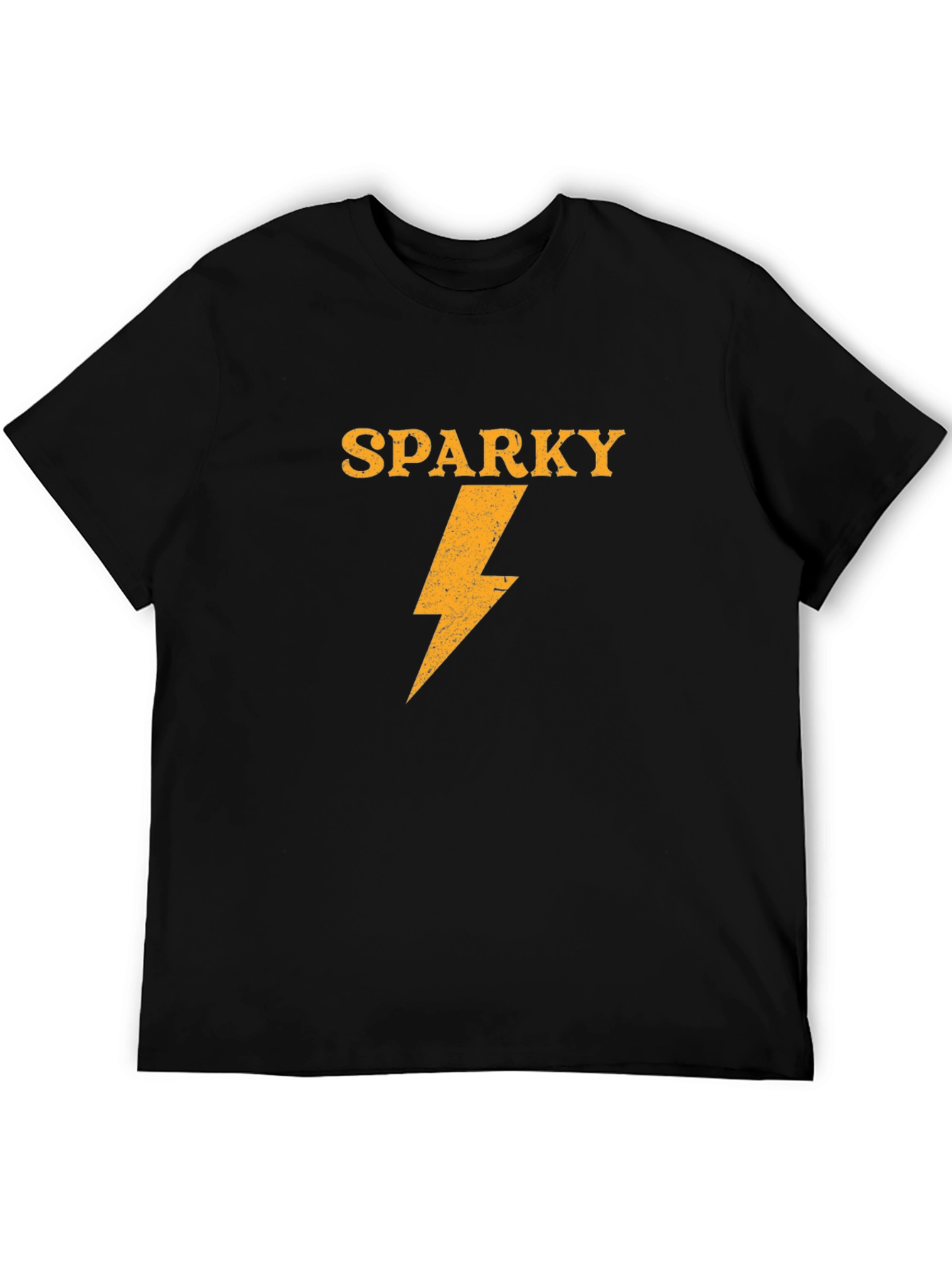 Sparky Lightning Bolt Graphic Tee - Black T-Shirt