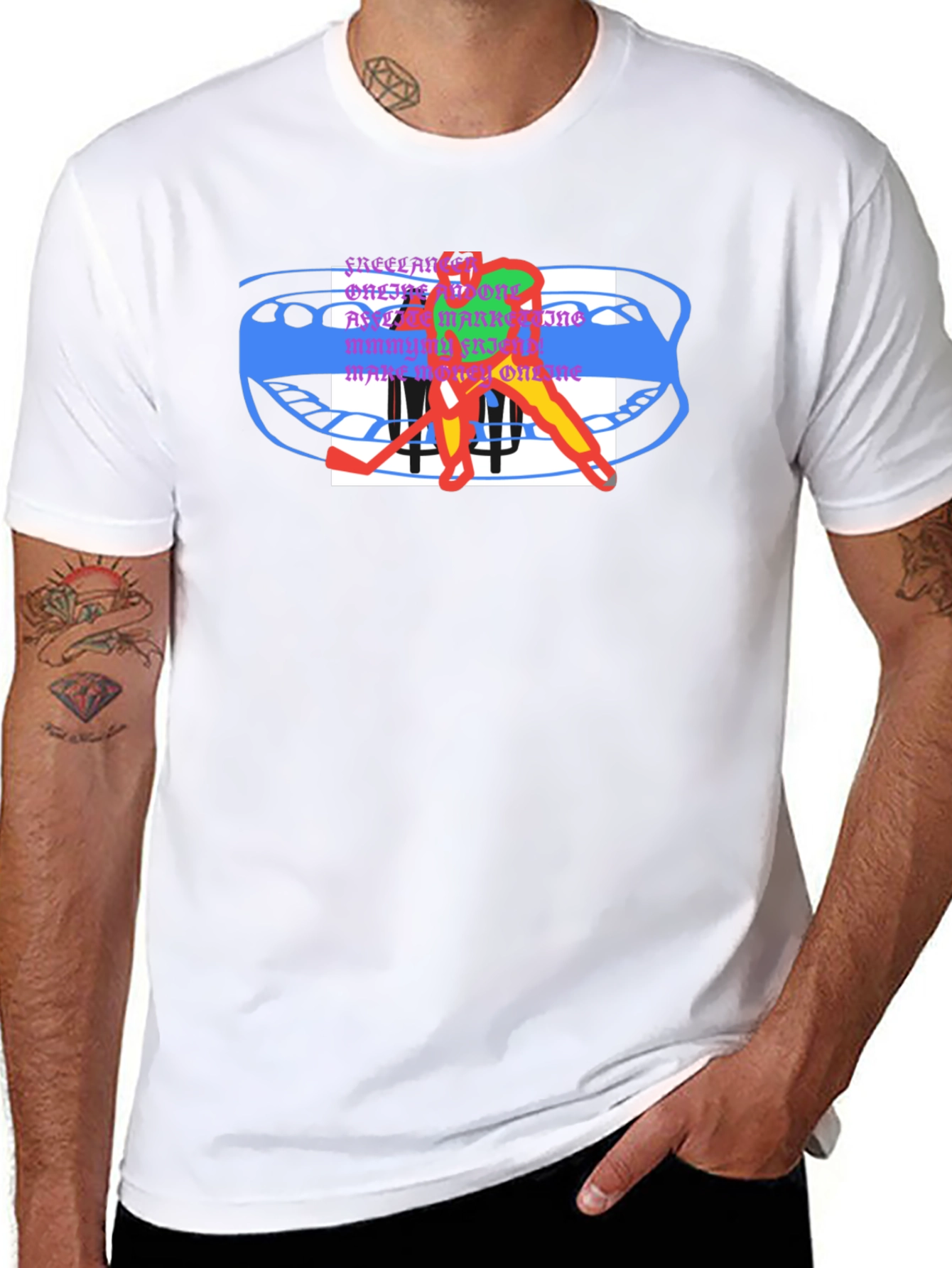 Abstract Hockey T-Shirt