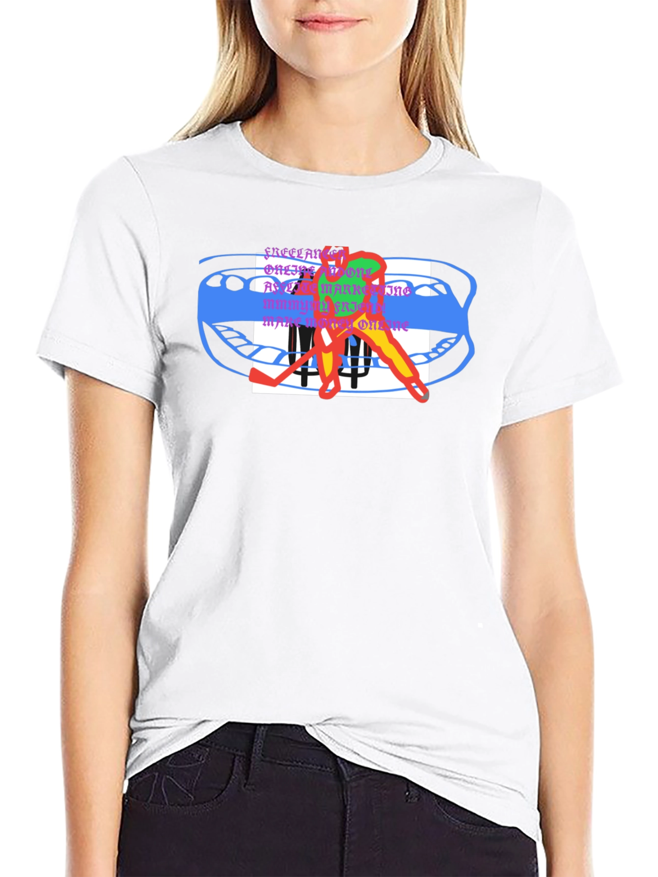 Abstract Hockey T-Shirt