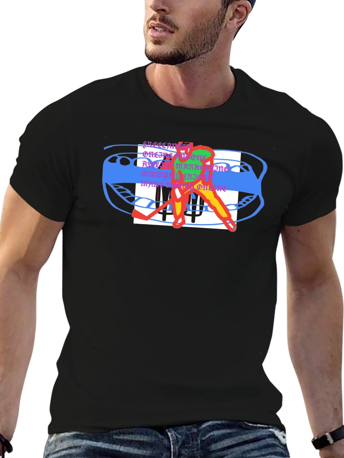 Abstract Hockey T-Shirt