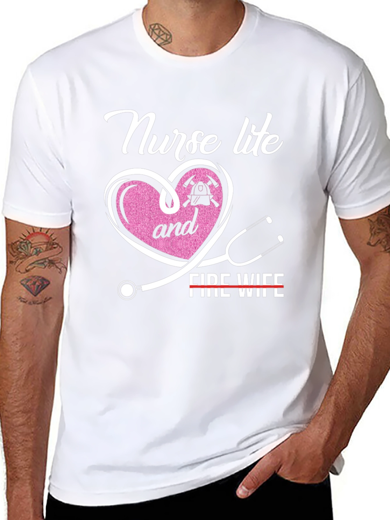Nurse Life & Fire Wife T-Shirt