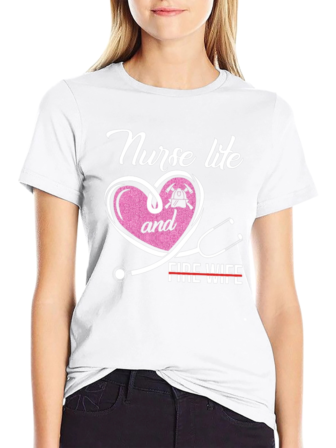 Nurse Life & Fire Wife T-Shirt