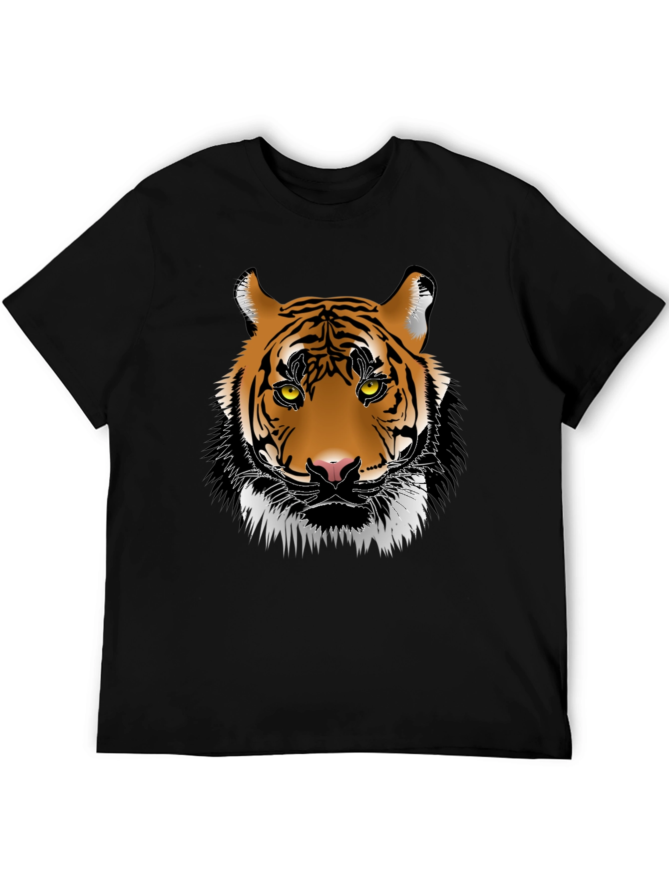 Bold Tiger Graphic Tee - Black