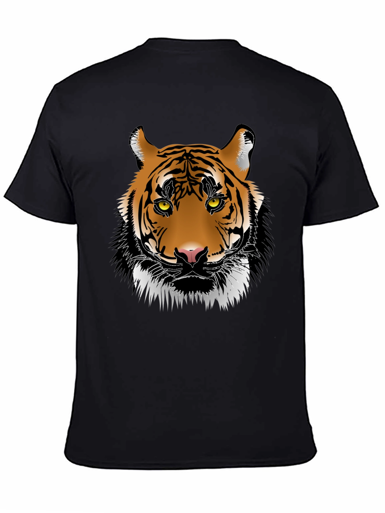 Bold Tiger Graphic Tee - Black