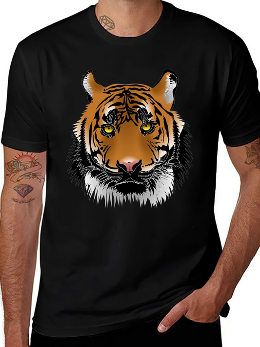 Bold Tiger Graphic Tee - Black
