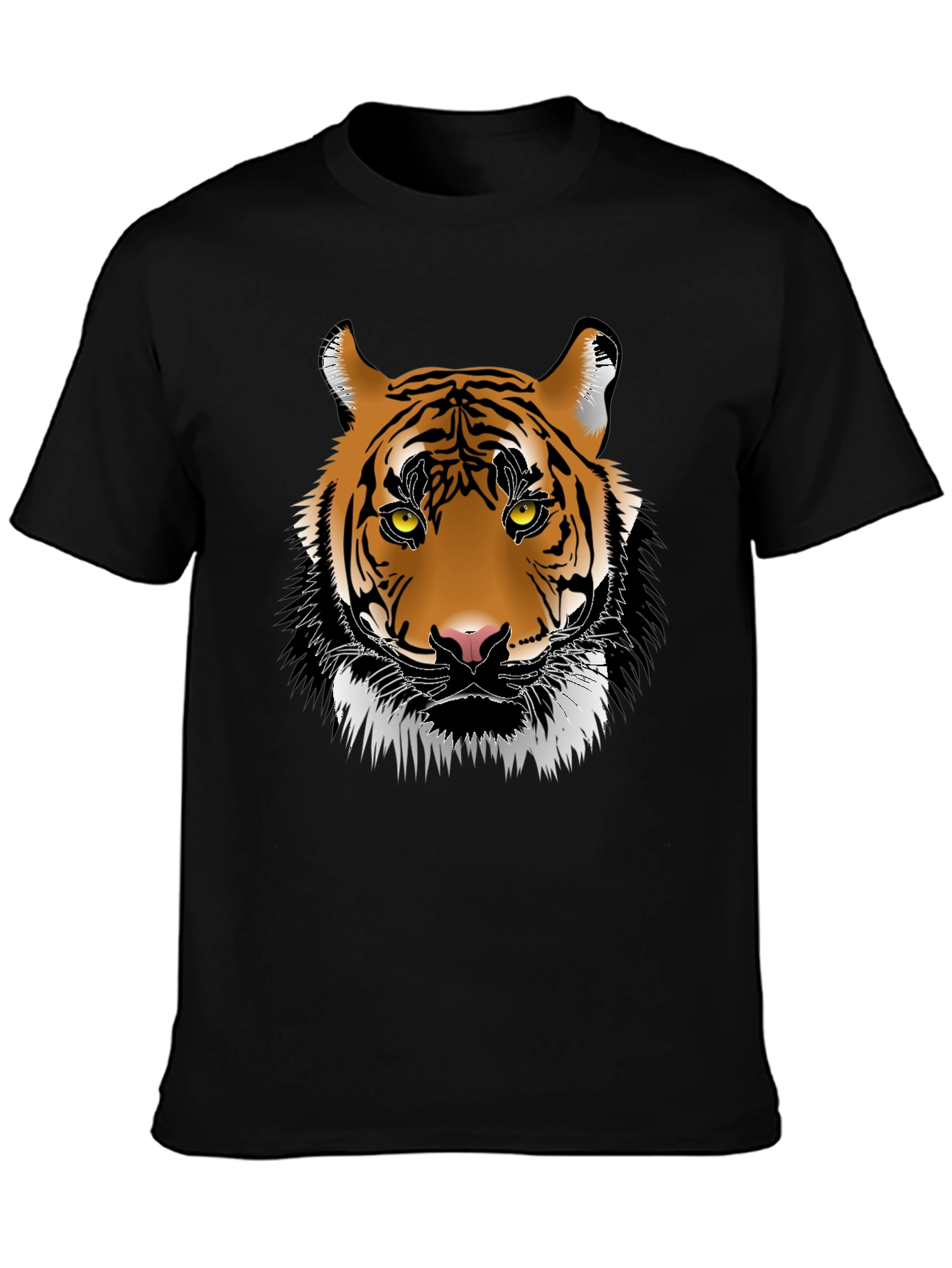 Bold Tiger Graphic Tee - Black