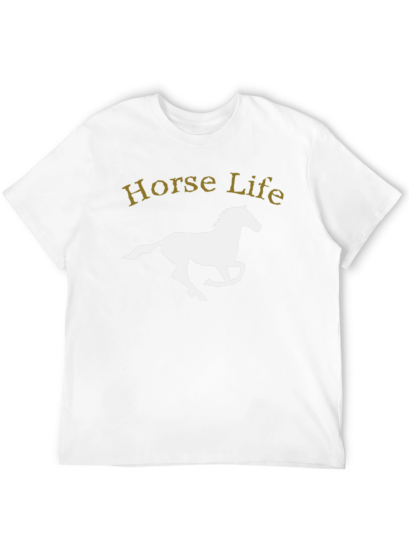 Horse Life Graphic T-Shirt - Black Cotton Tee