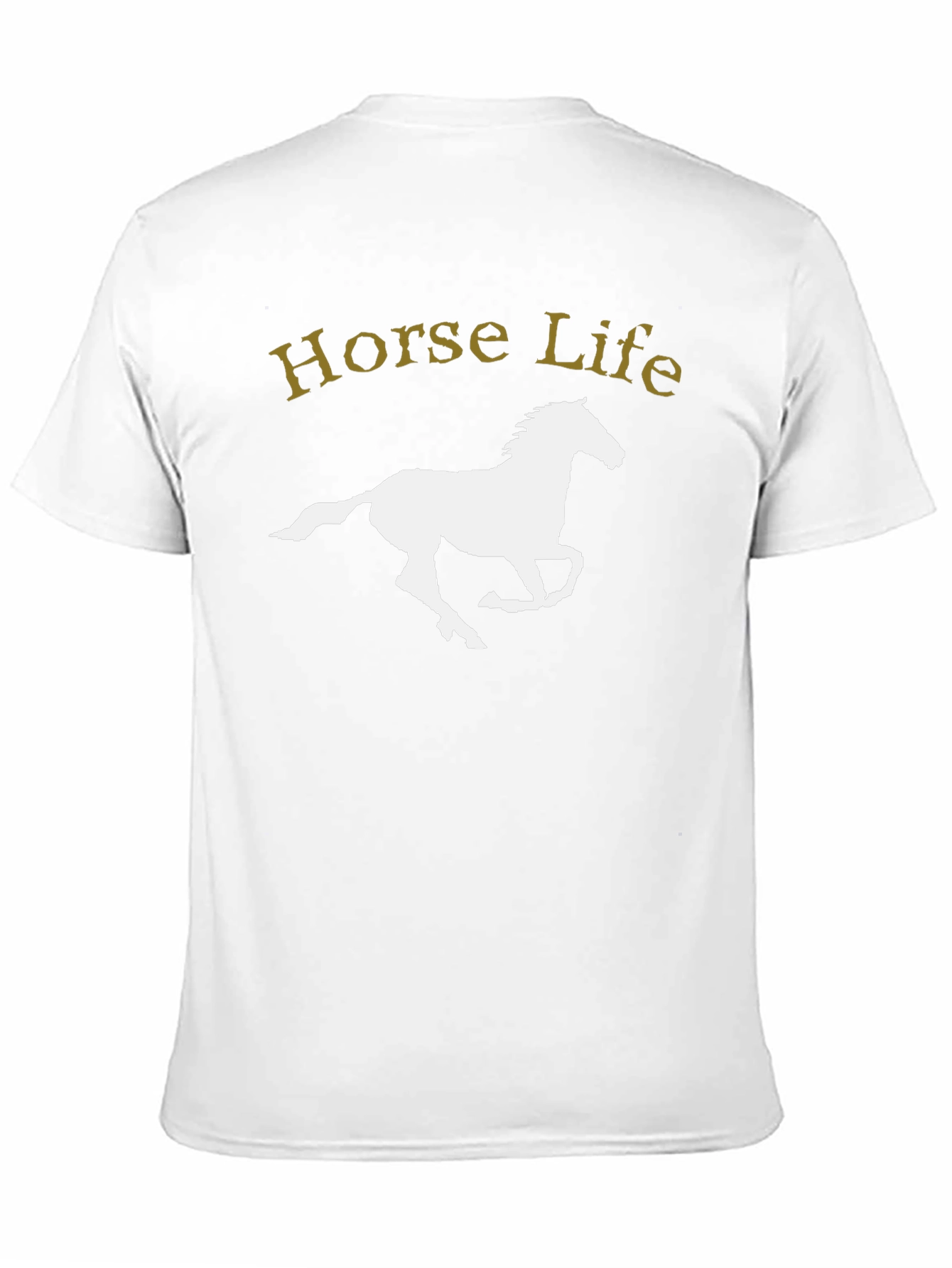 Horse Life Graphic T-Shirt - Black Cotton Tee