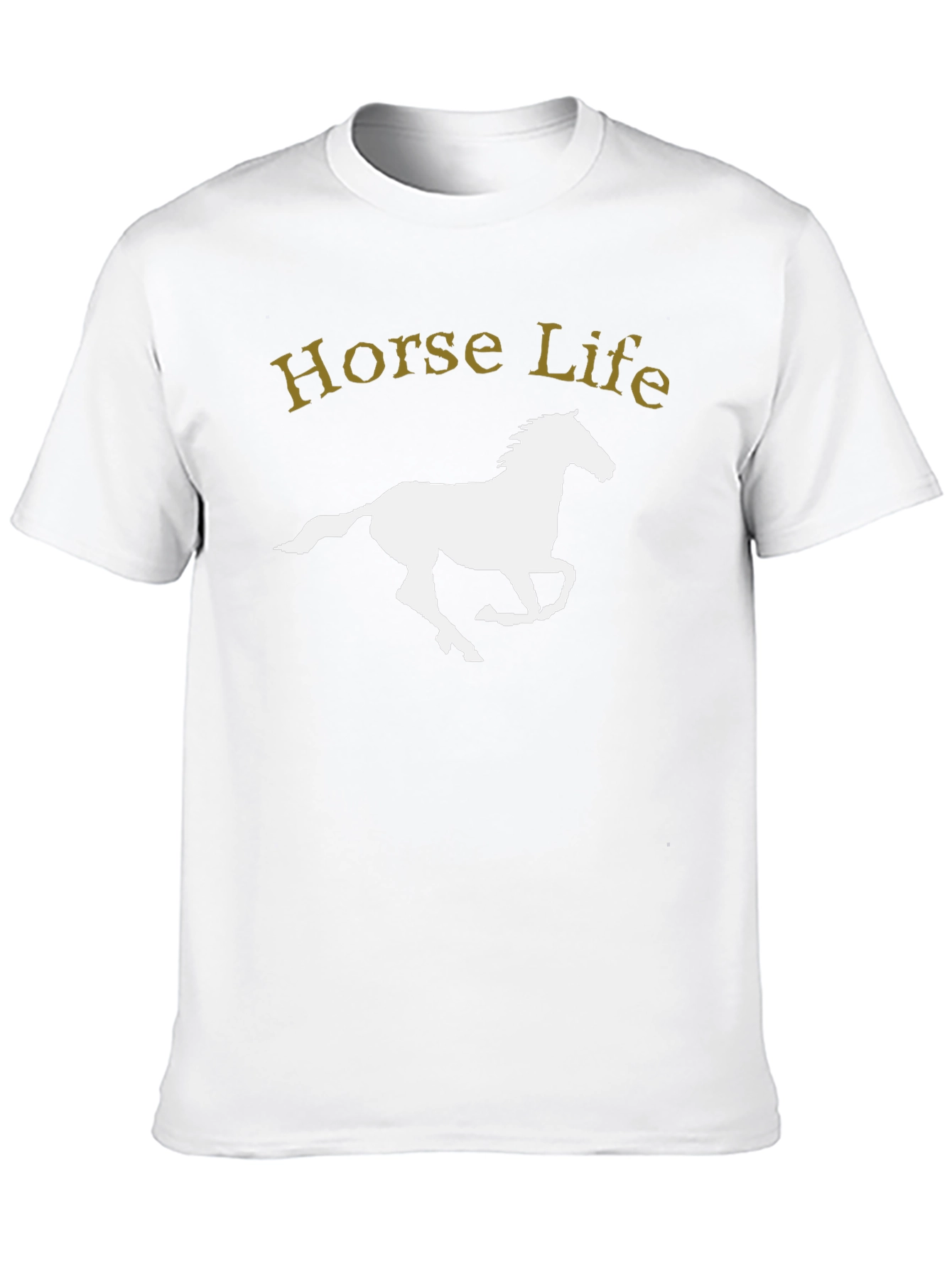 Horse Life Graphic T-Shirt - Black Cotton Tee