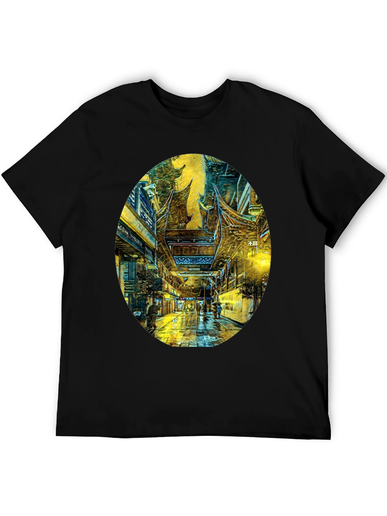 Artistic Cityscape Graphic Tee