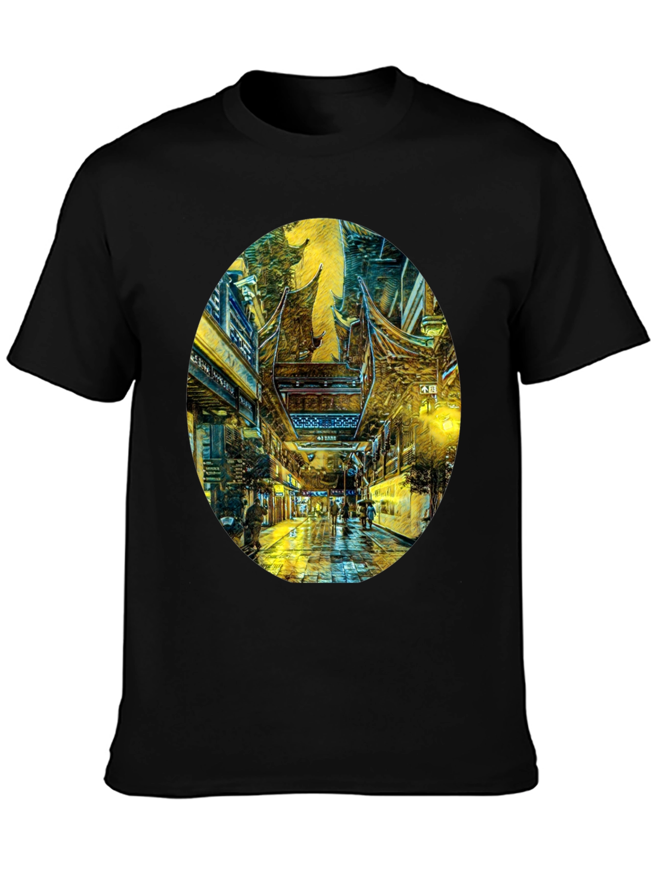 Artistic Cityscape Graphic Tee