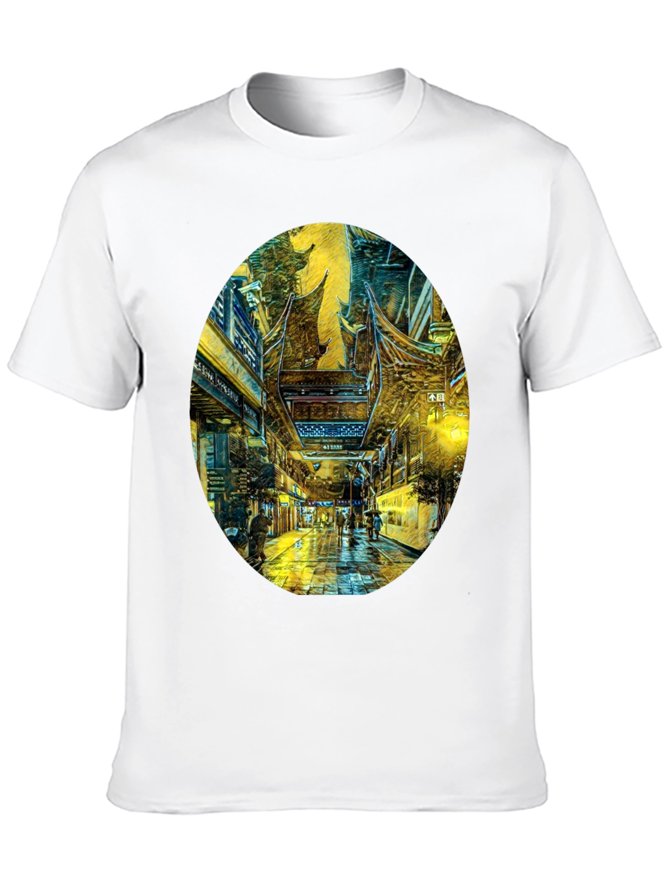 Artistic Cityscape Graphic Tee