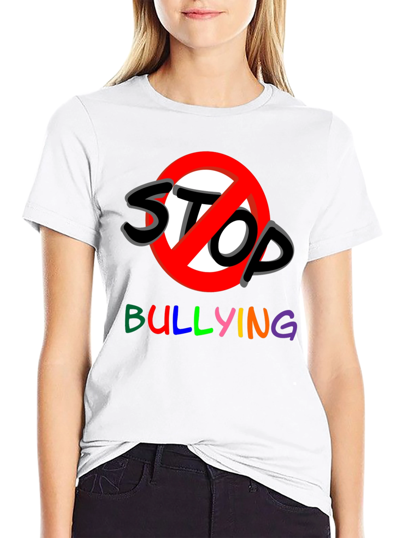 Stop Bullying Graphic Tee - Black