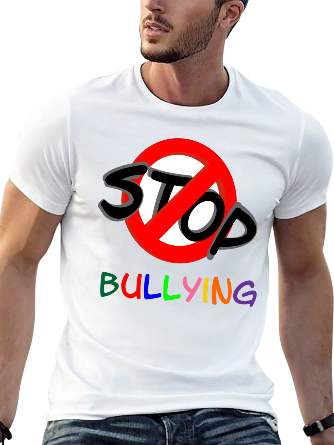Stop Bullying Graphic Tee - Black