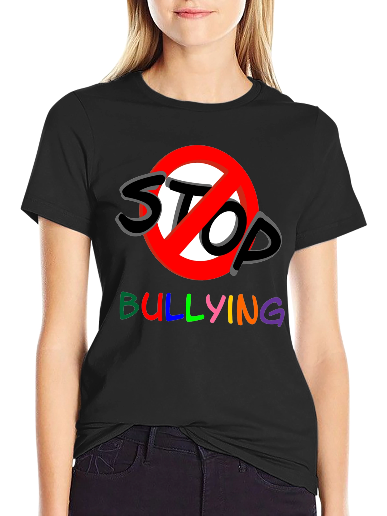 Stop Bullying Graphic Tee - Black