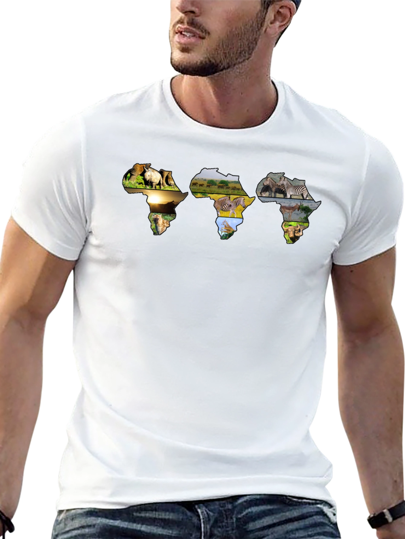 African Animals Silhouette T-Shirt