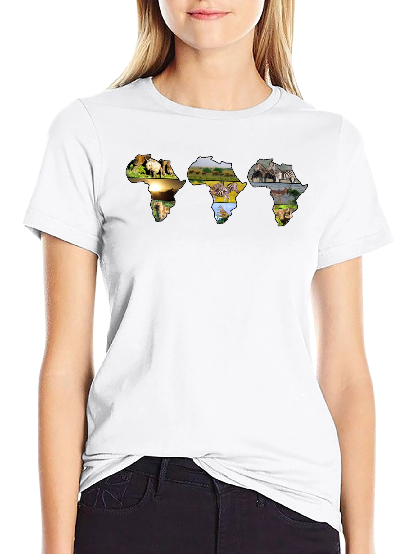 African Animals Silhouette T-Shirt