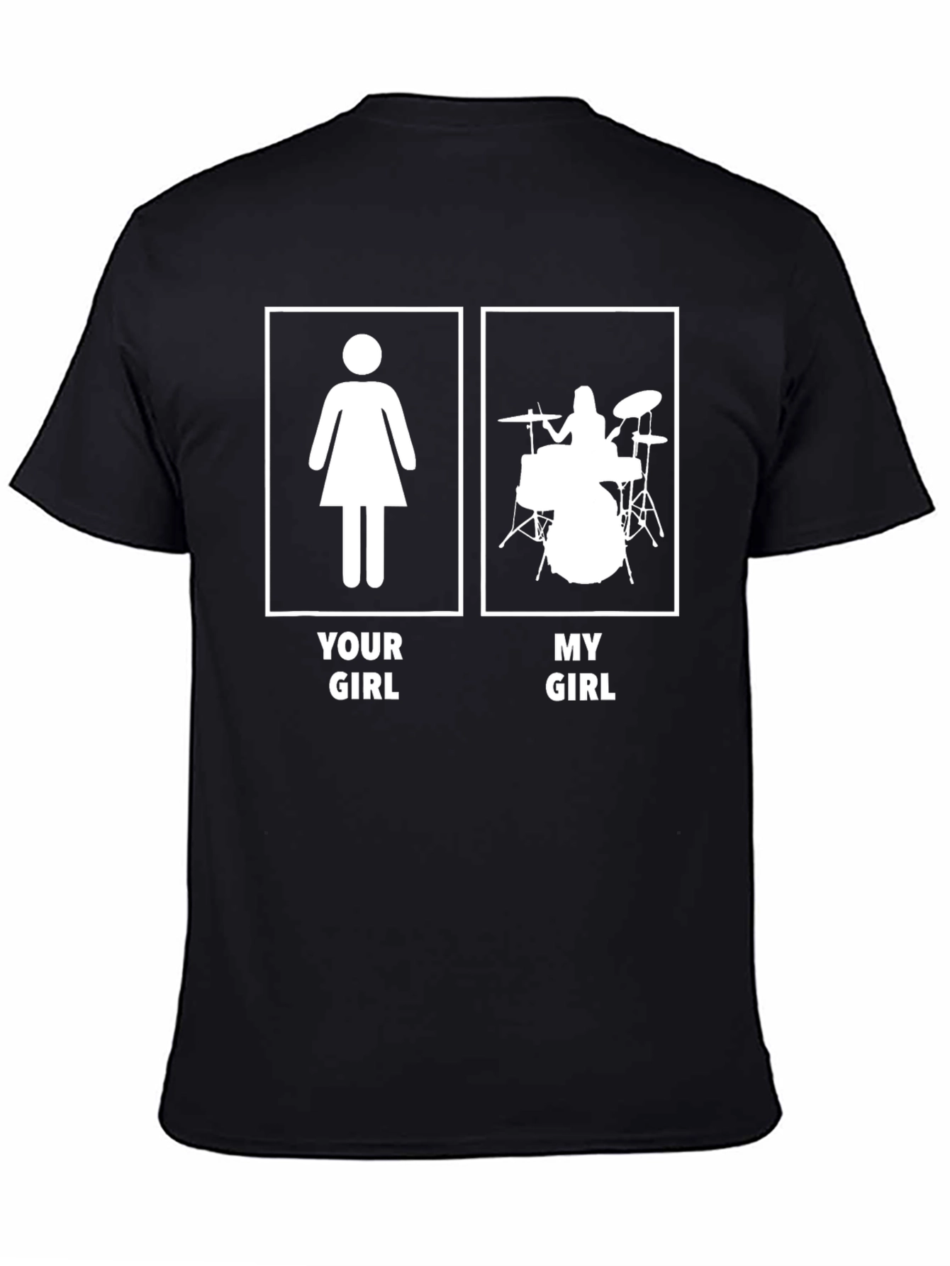 Funny Drummer Girl T-Shirt - My Girl Plays Drums!