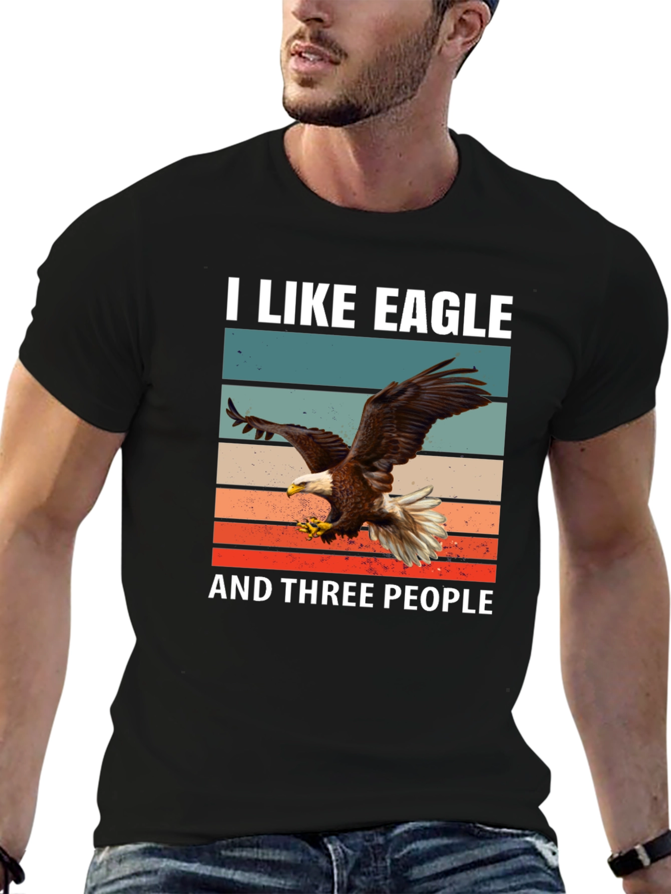 I Like Eagle and Three People T-Shirt