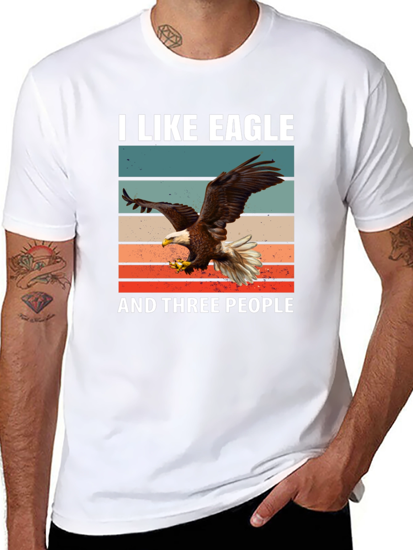 I Like Eagle and Three People T-Shirt