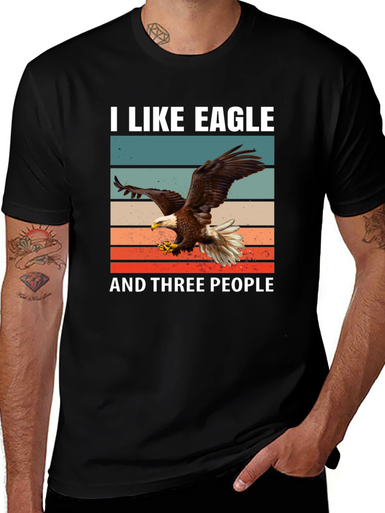 I Like Eagle and Three People T-Shirt