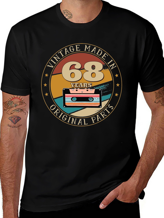 Vintage 68th Birthday Cassette Tape T-Shirt