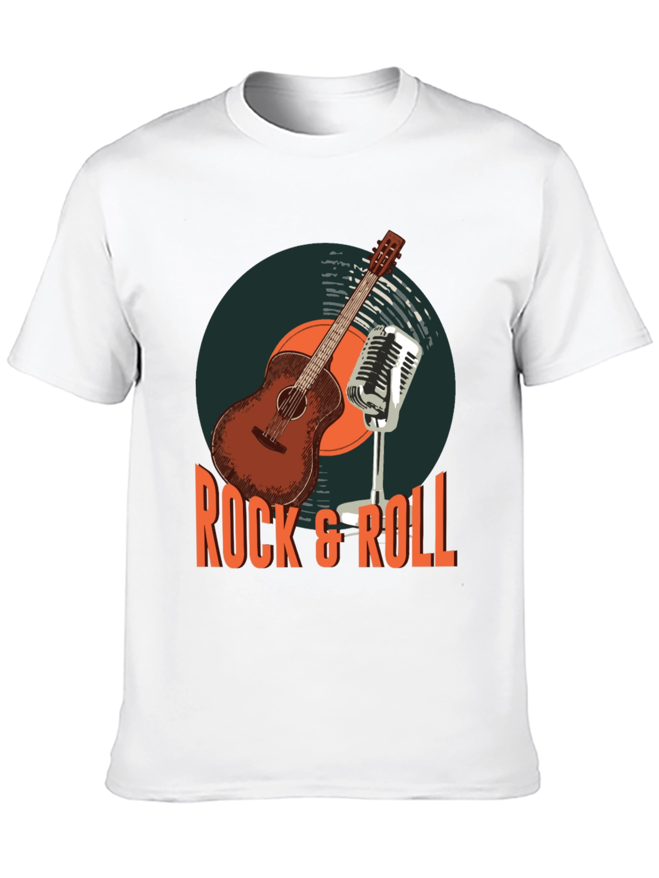 Rock & Roll Guitar Graphic T-Shirt