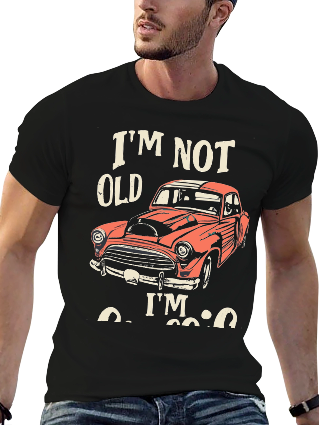 Im Not Old Im Classic Car Graphic Tee