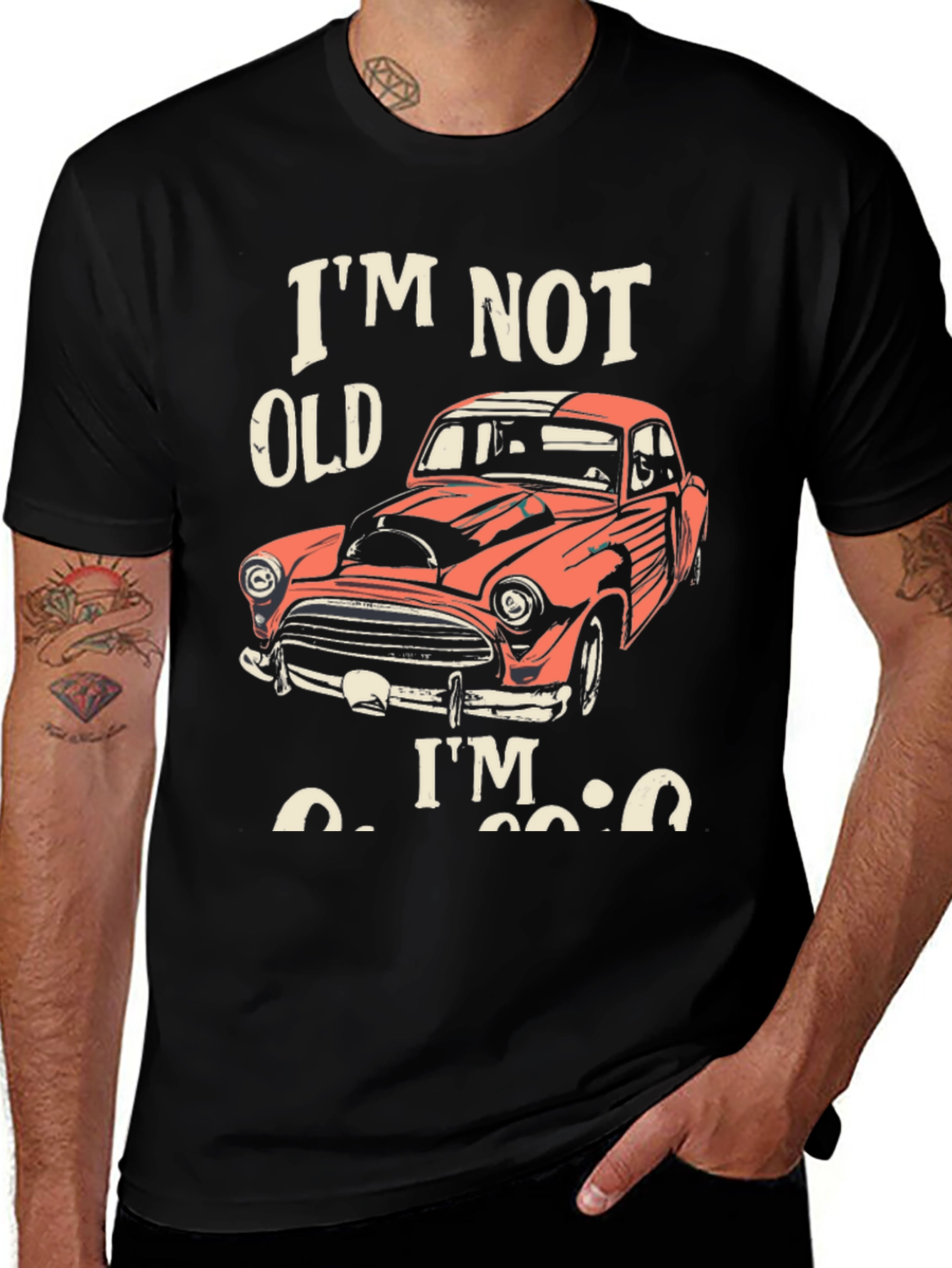 Im Not Old Im Classic Car Graphic Tee