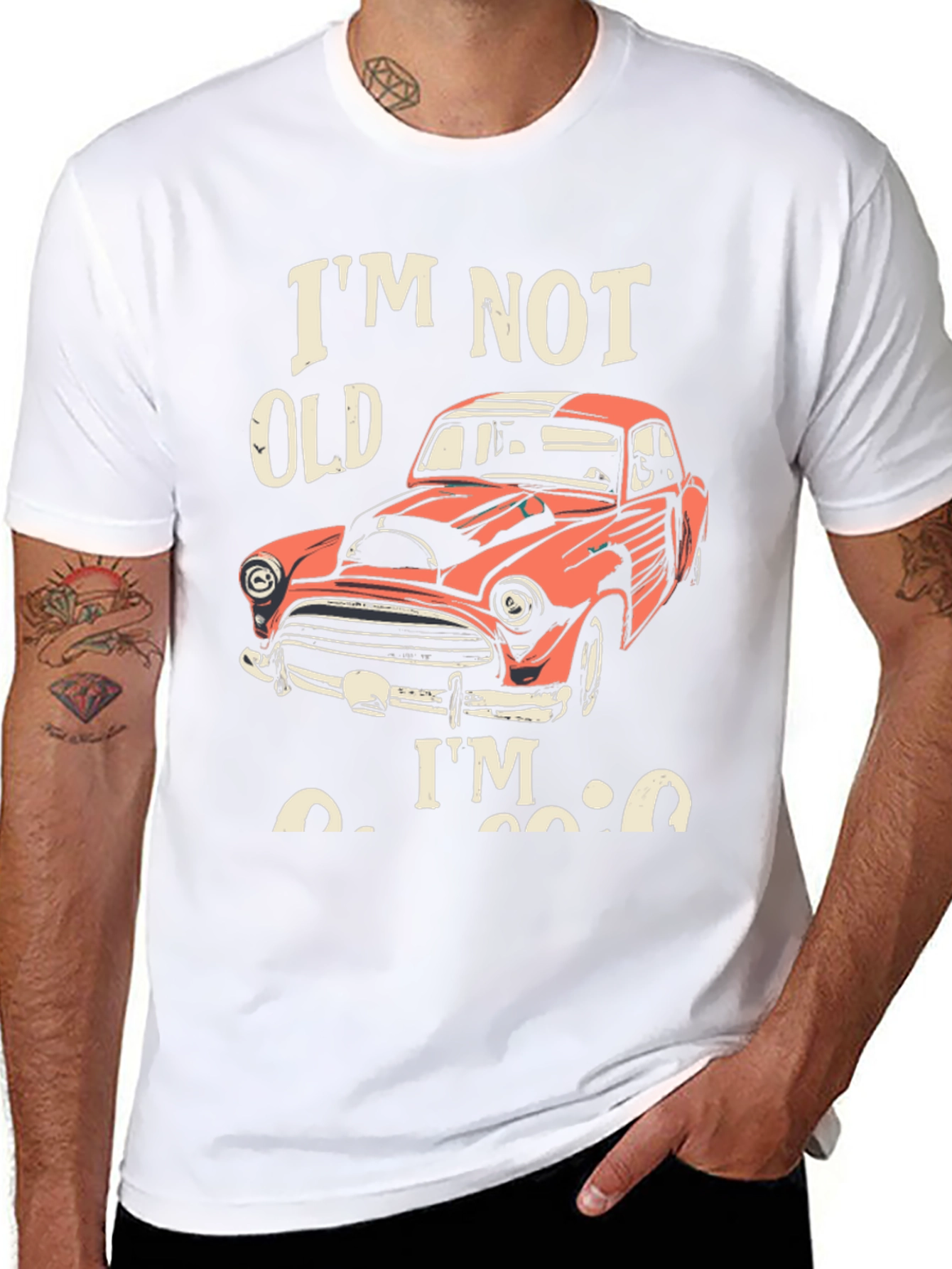 Im Not Old Im Classic Car Graphic Tee