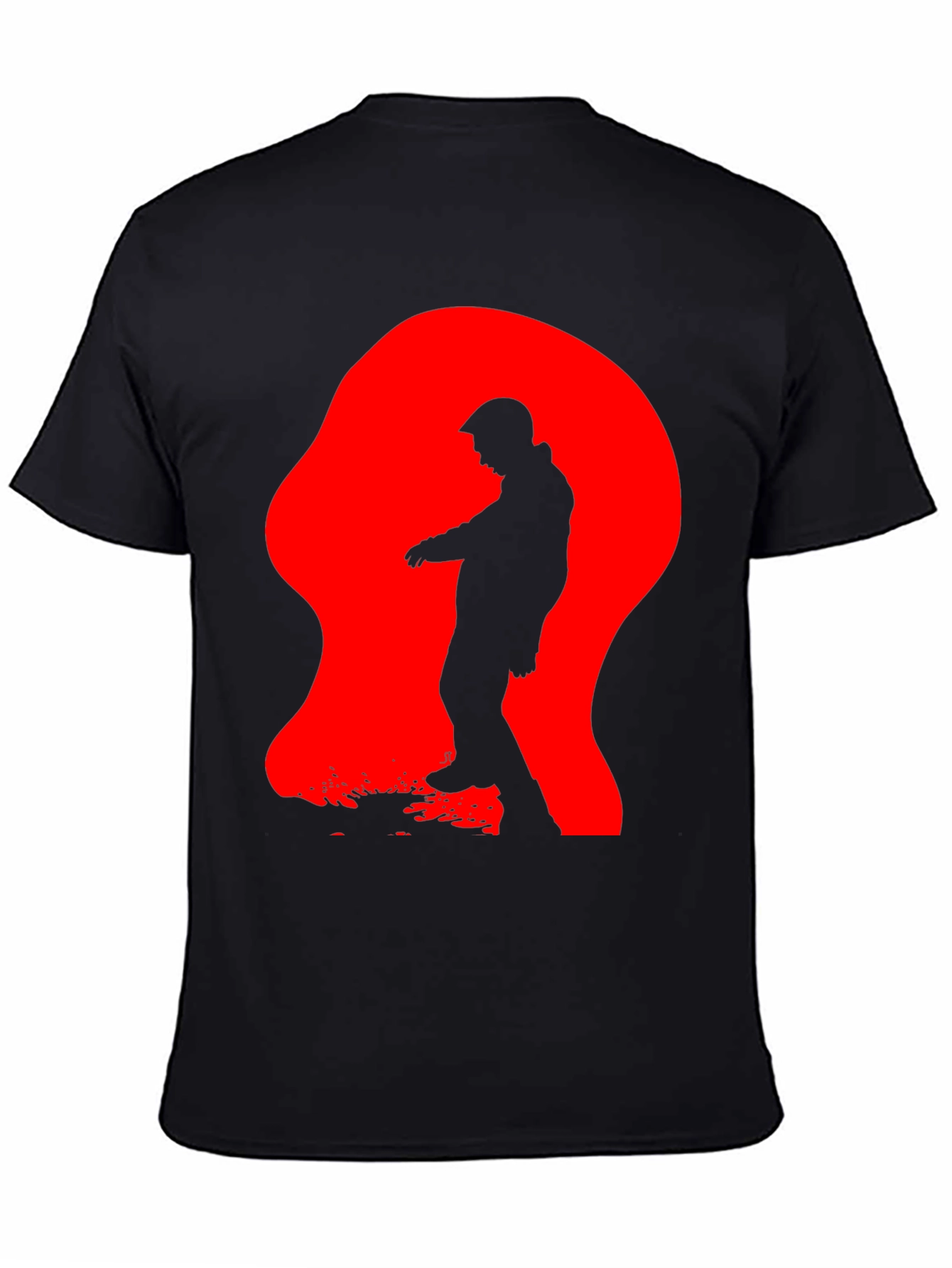 Silhouette in Red T-Shirt
