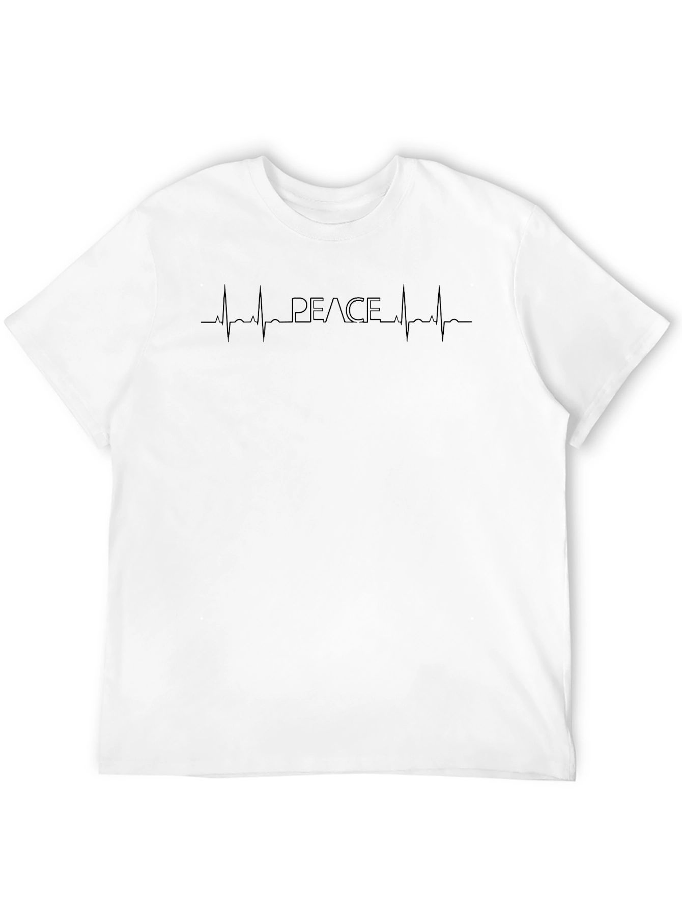 Peace Heartbeat Graphic Tee - Soft Cotton Blend