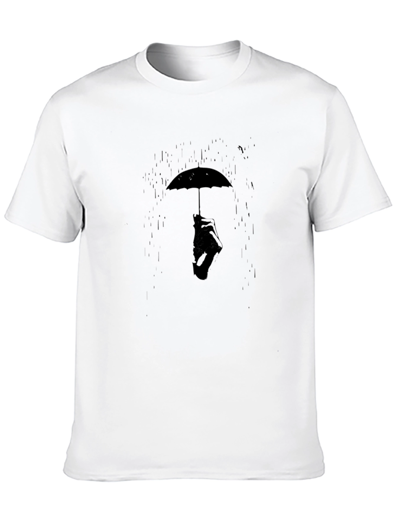 Umbrella Man Graphic Tee - Stylish Black T-Shirt