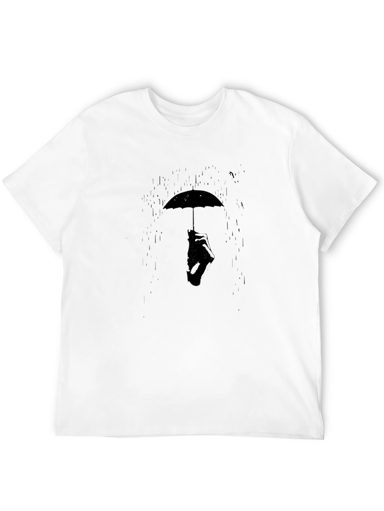 Umbrella Man Graphic Tee - Stylish Black T-Shirt