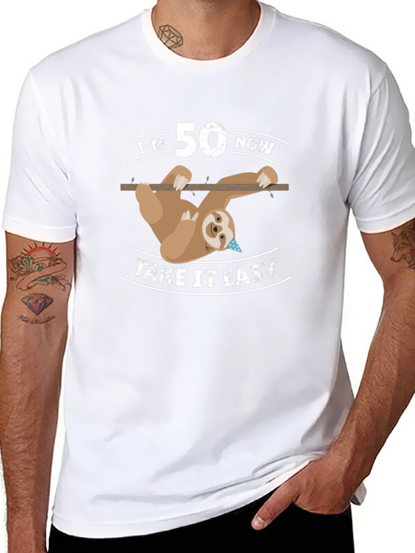 Funny 50th Birthday Sloth T-Shirt