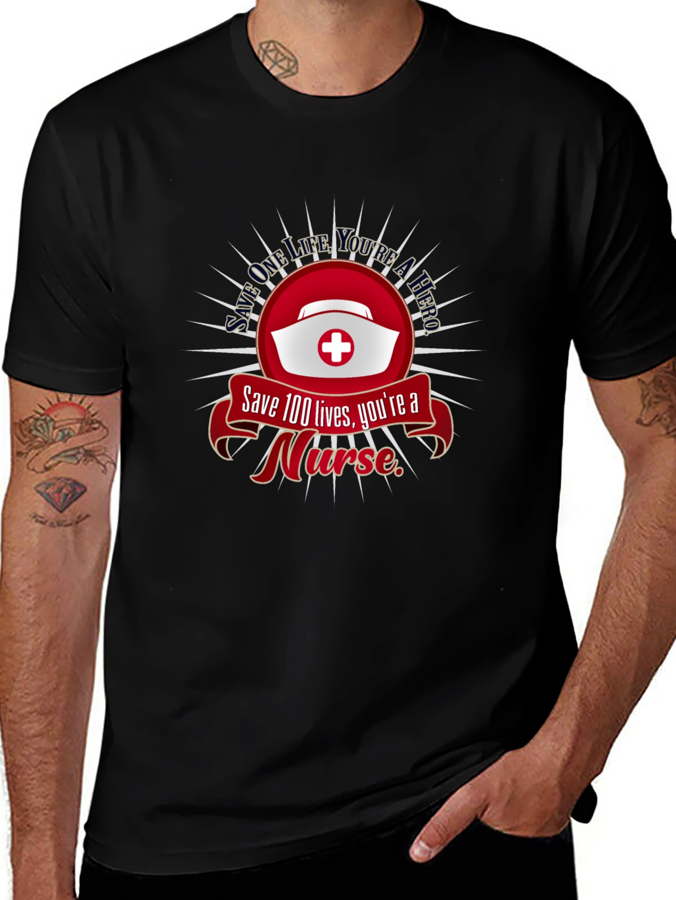 Nurse Hero T-Shirt: Save Lives Apparel